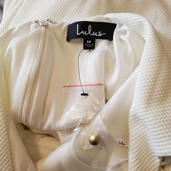 Lulus White Backless Skater Mini Dress - Picture 8 of 9